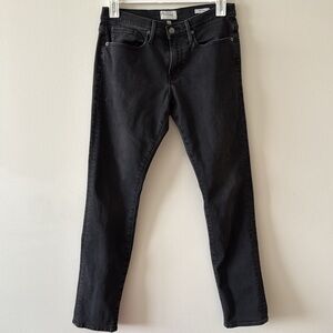 FRAME Men’s Designer Skinny Jeans Black Size 32 Grunge Edgy Smart Casual